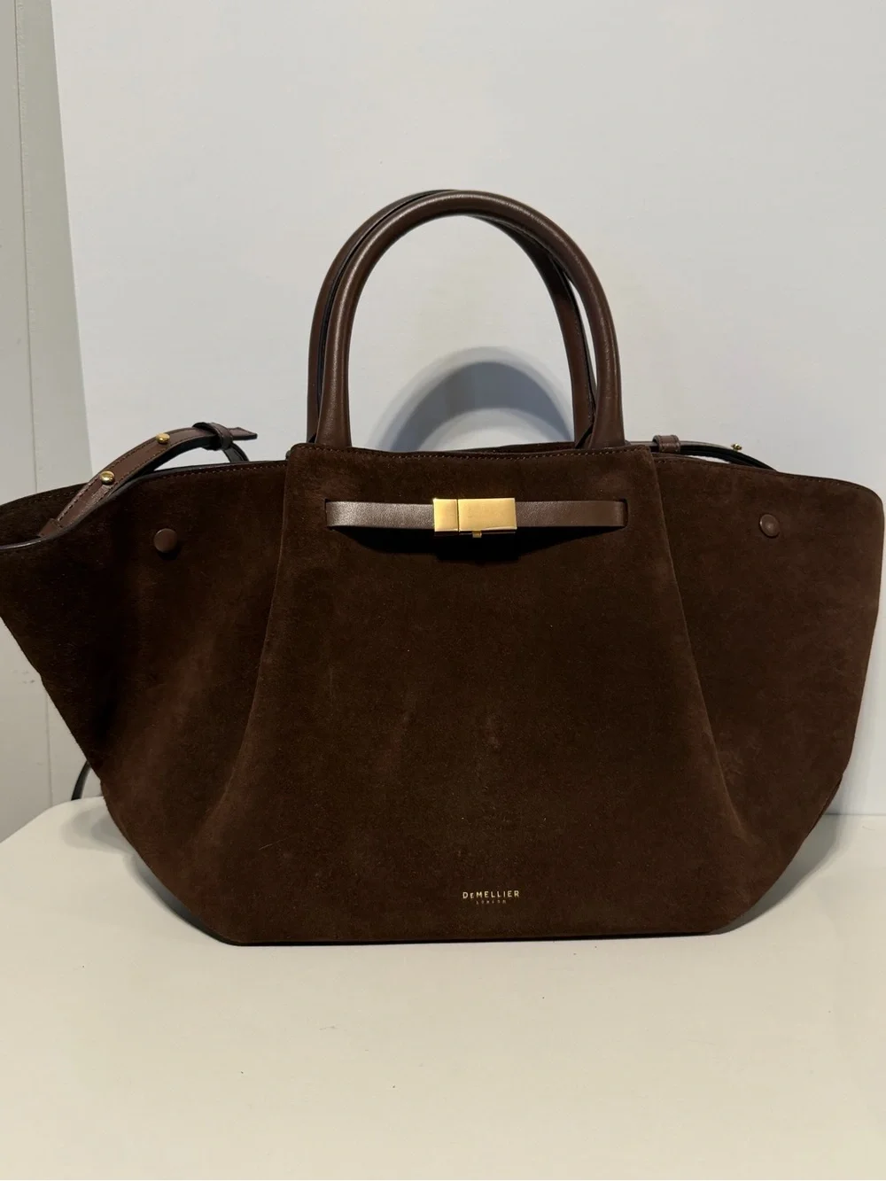 DeMellier New York Midi suede tote bag